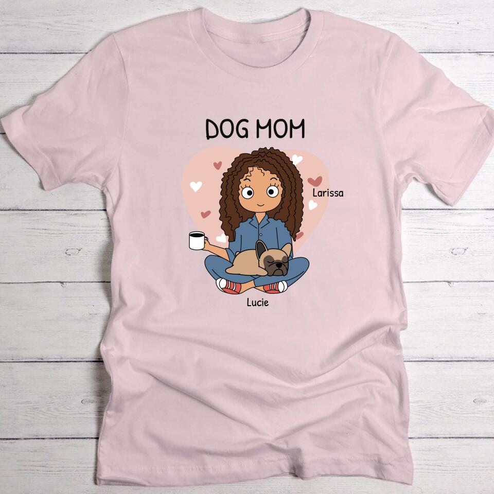 Maman chien (style BD) - T-Shirt personnalisé