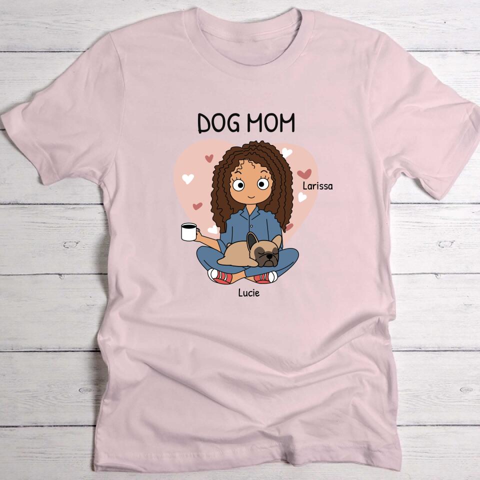 Maman chien (style BD) - T-Shirt personnalisé