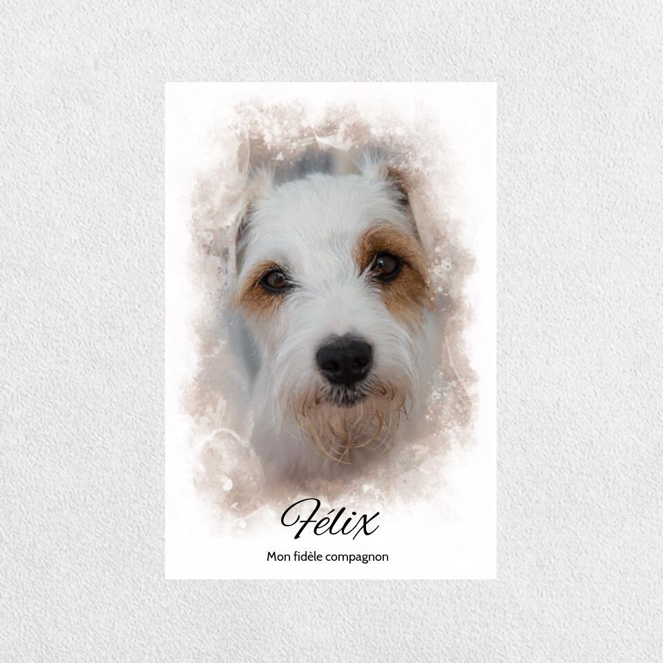 Aquarelle - Verre acrylique personnalisé