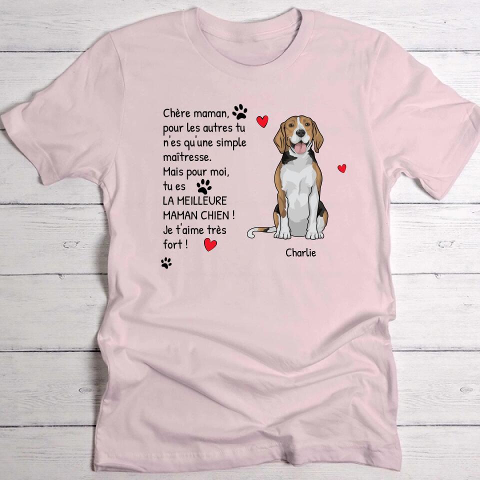Meilleure maman chien du monde - T-Shirt personnalisé
