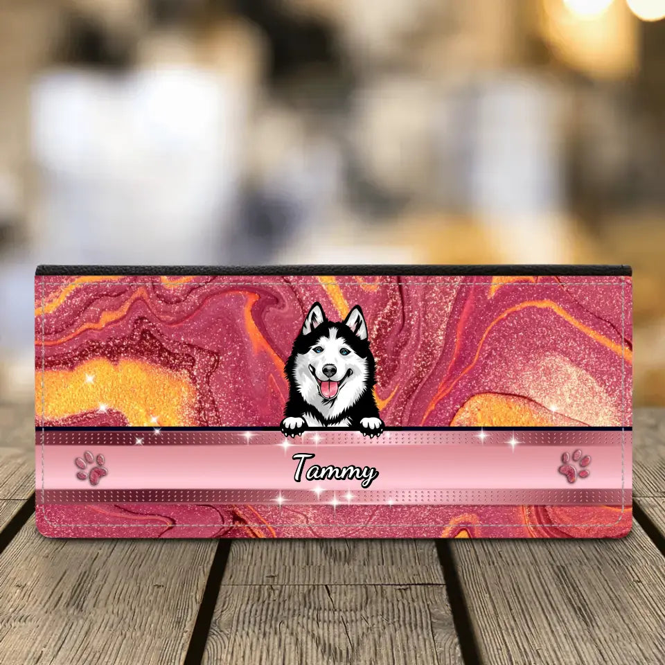 Aspect pailleté - Porte-monnaie personnalisé
