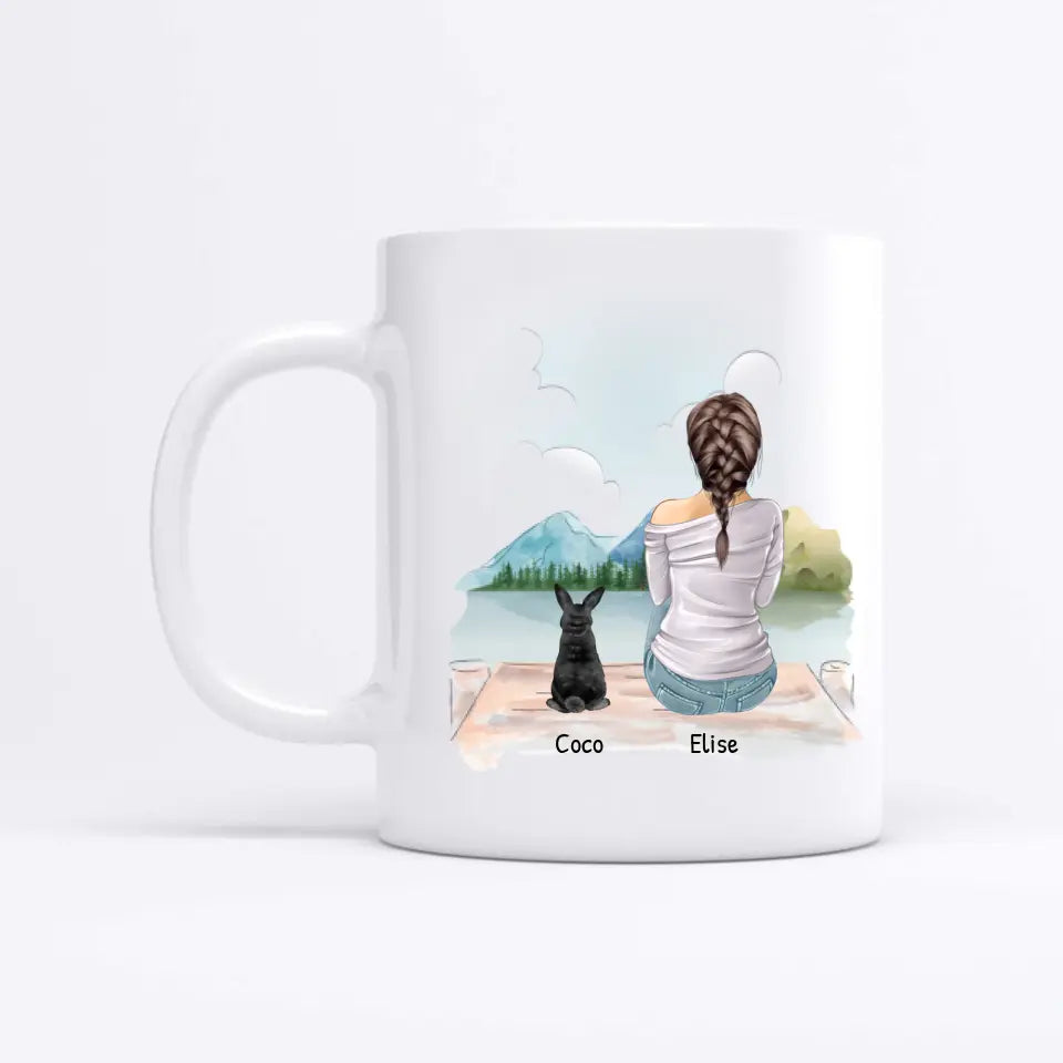 La vie est meilleure avec des lapins - Mug personnalisé