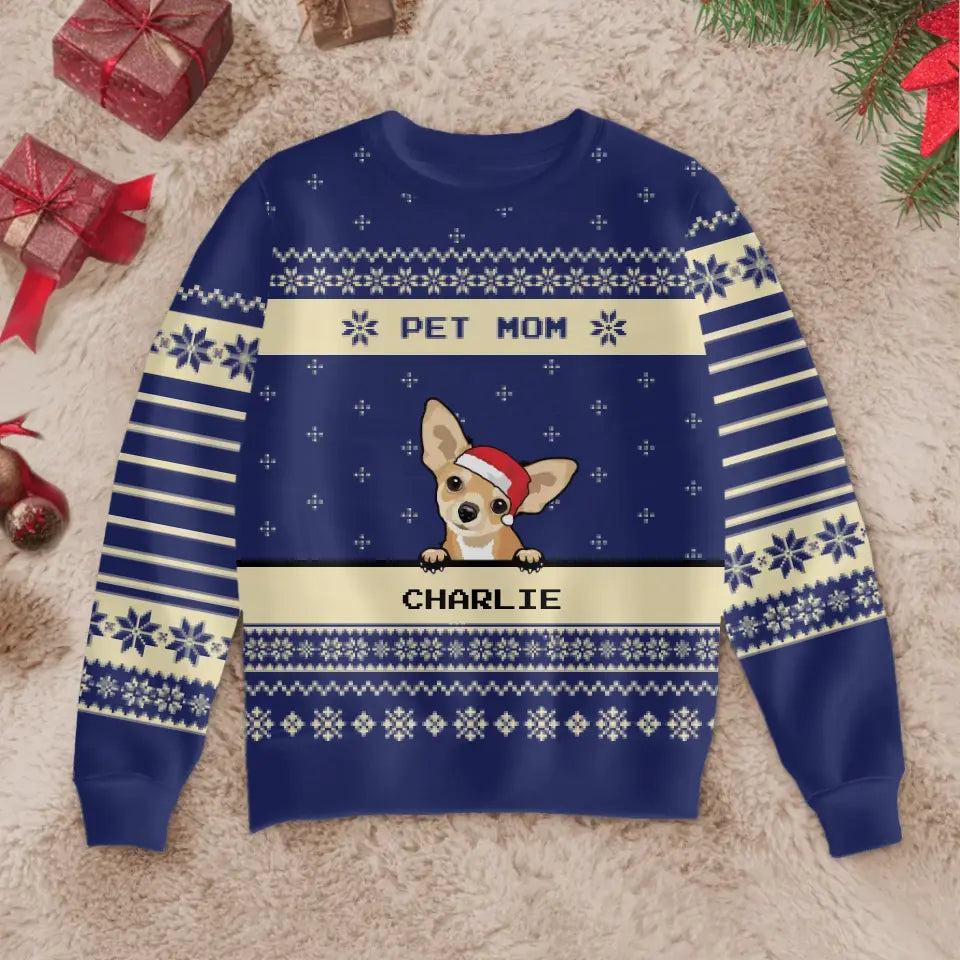 Parents d’animaux - Pull de Noël personnalisé