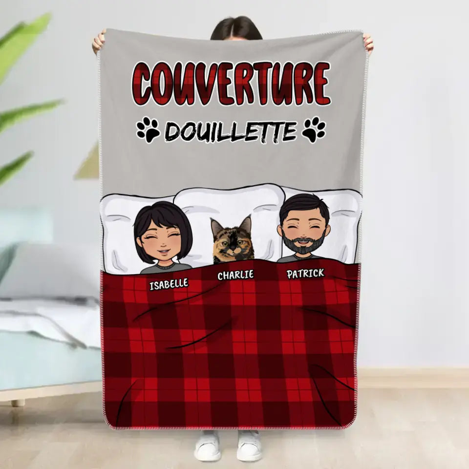 Couverture douillette (Couple) - Couverture personnalisée
