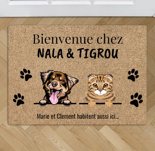 Paillasson personnalisé - Bienvenue chez
