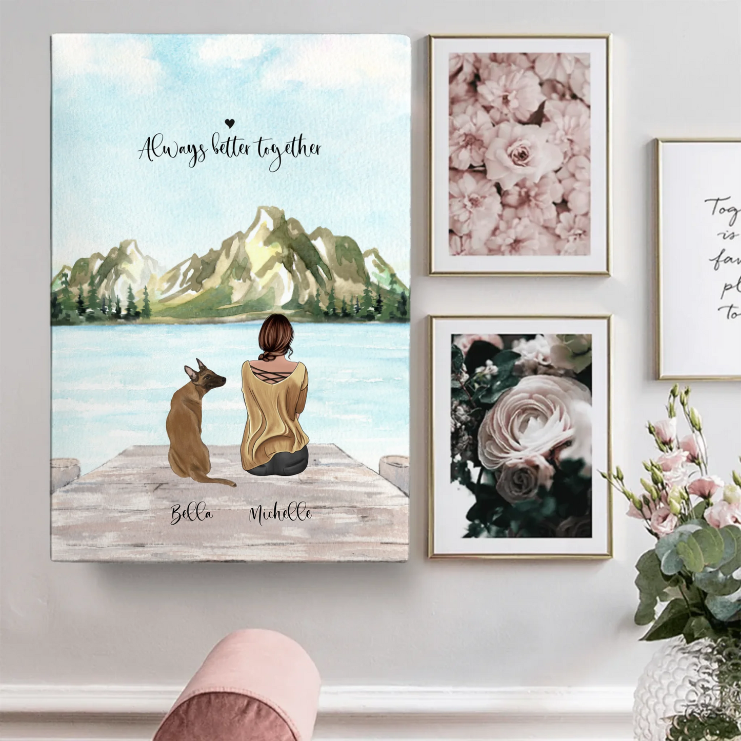 Meilleurs amis - Toile personnalisée