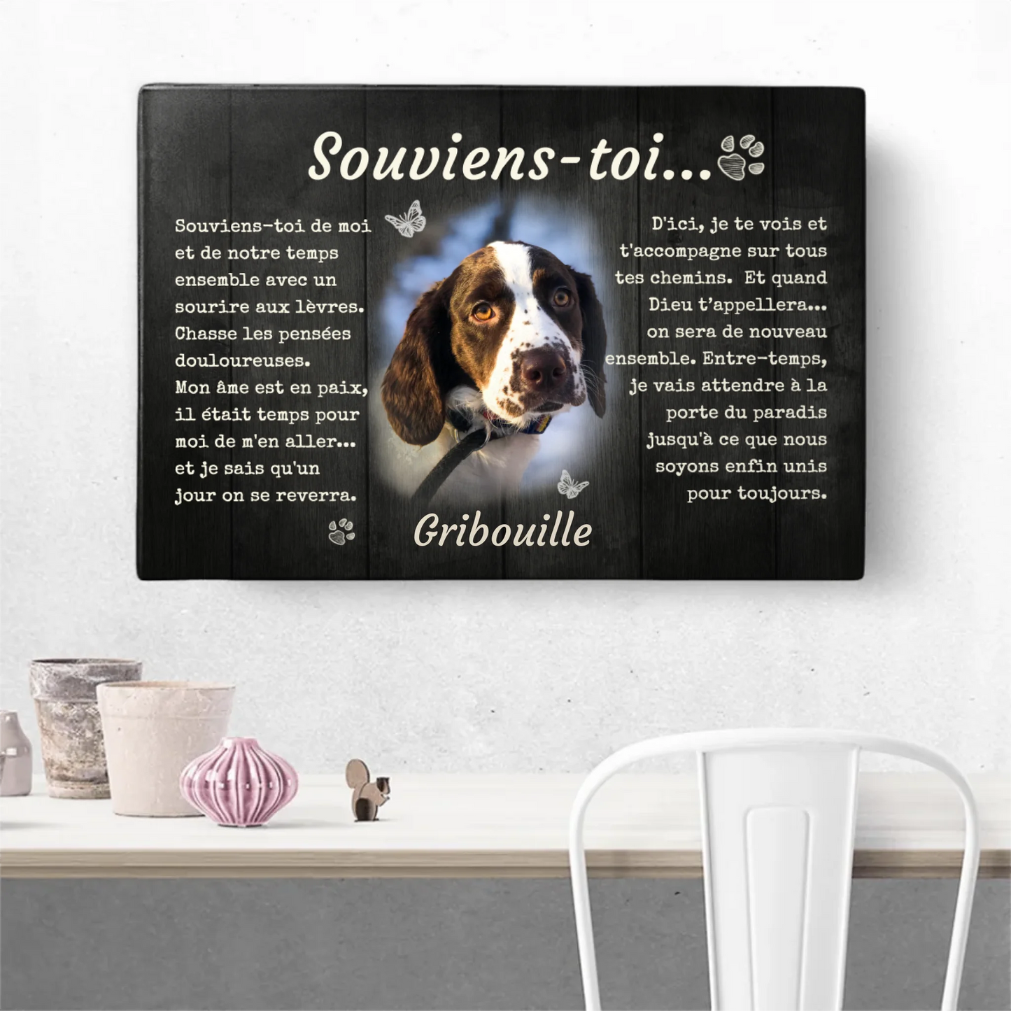 Souviens-toi... - Toile personnalisée