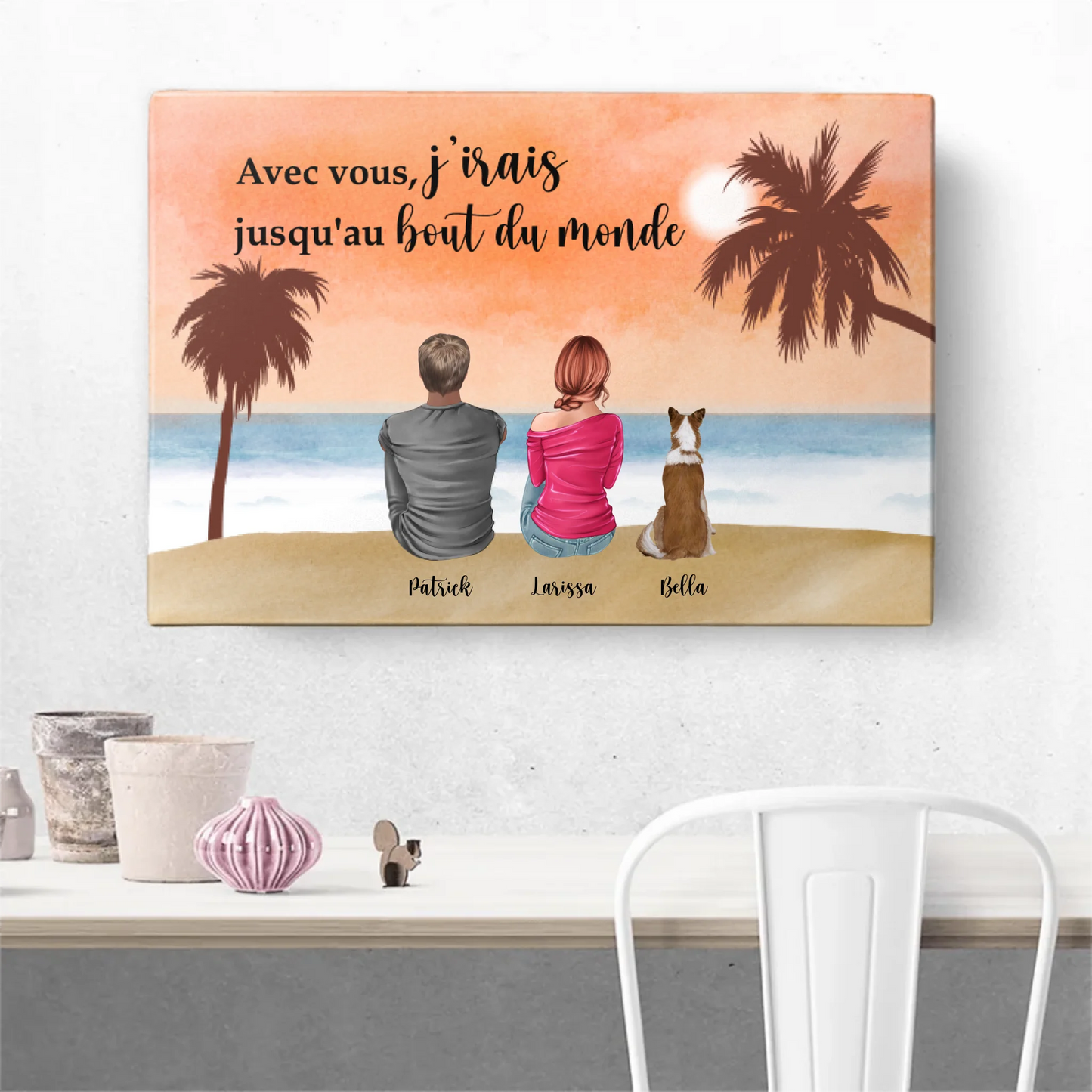 Été à la plage - Toile personnalisée