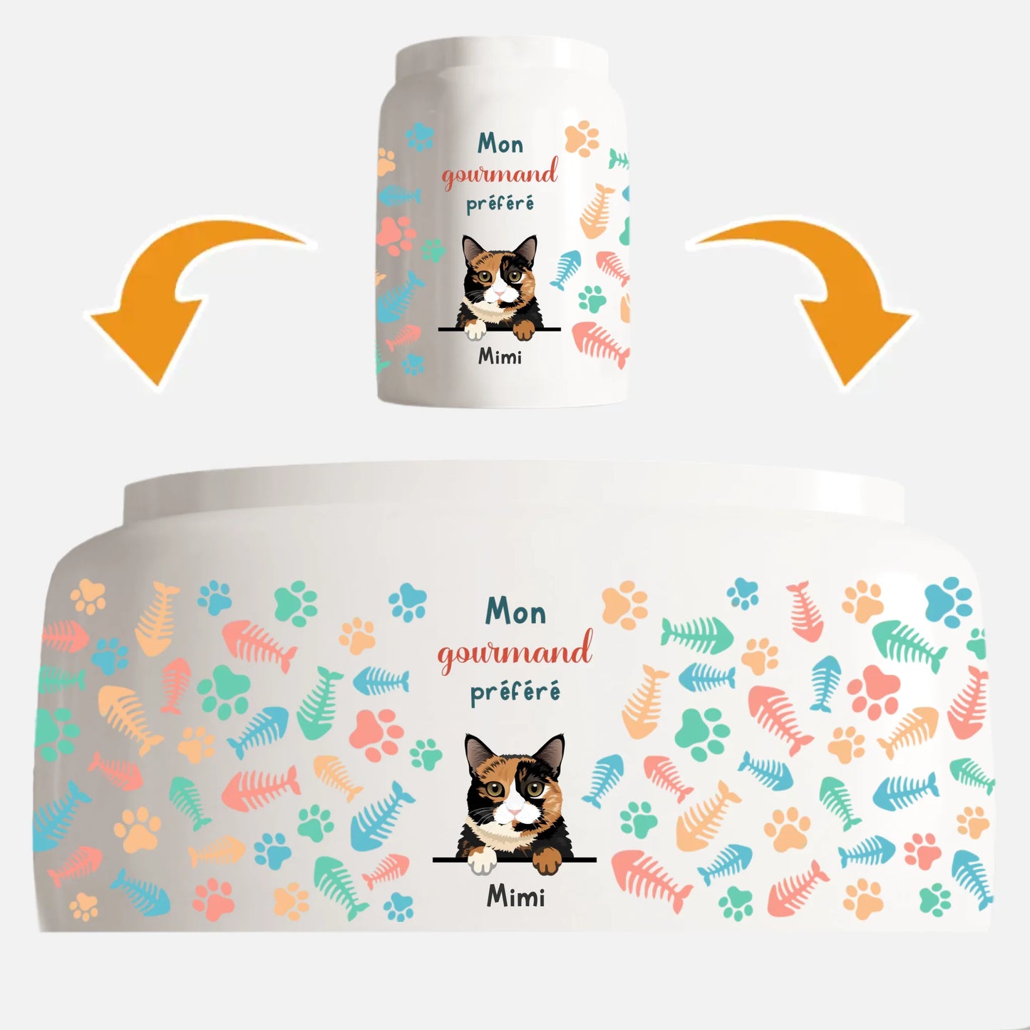 Gourmands - Boîte à friandises personnalisée