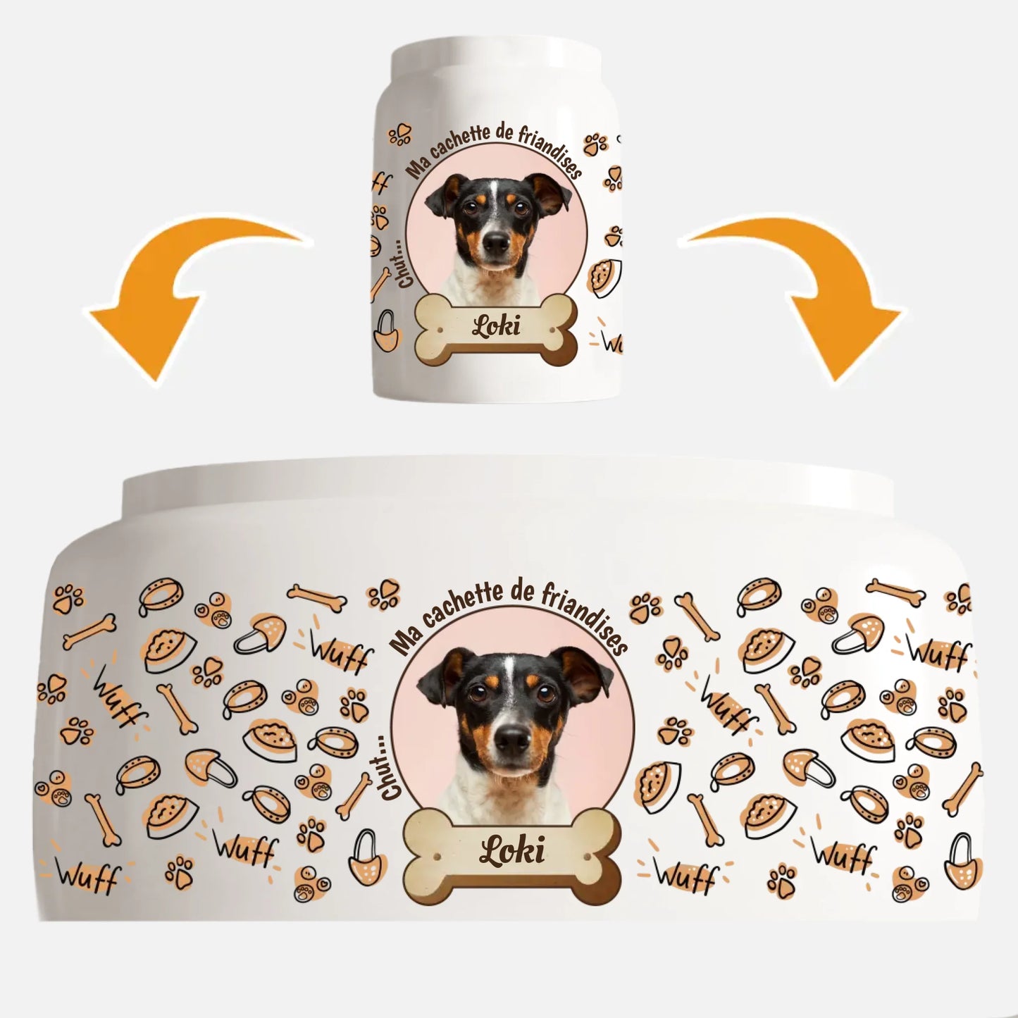 Cachette de friandises - Boîte à friandises personnalisée