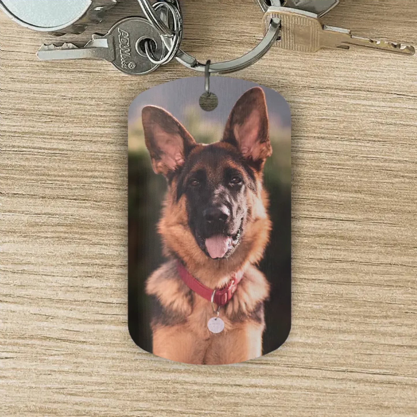 À toujours dans mon cœur - Porte-clés Dog Tag personnalisé