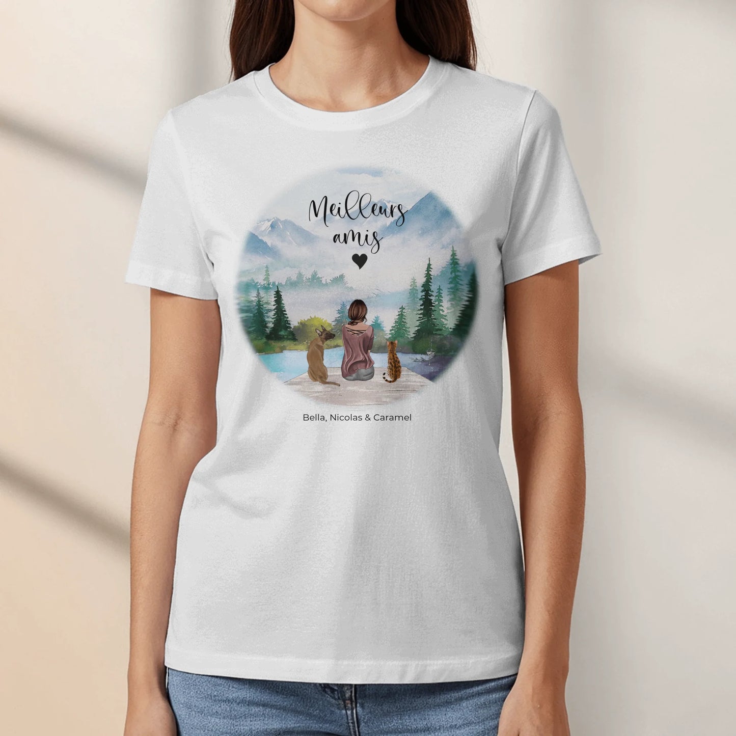 Meilleurs amis - T-Shirt personnalisé