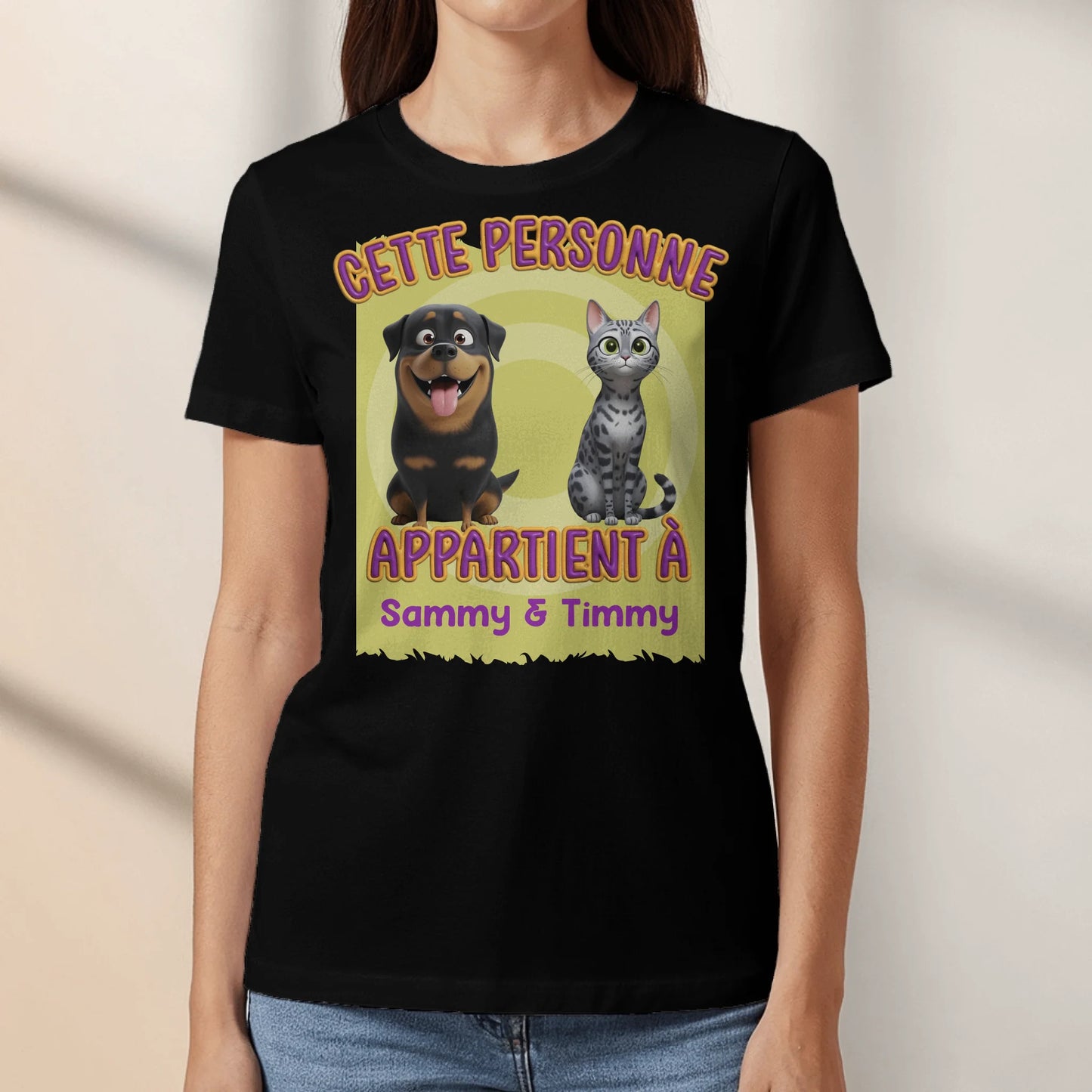 Cette personne appartient à - T-Shirt personnalisé