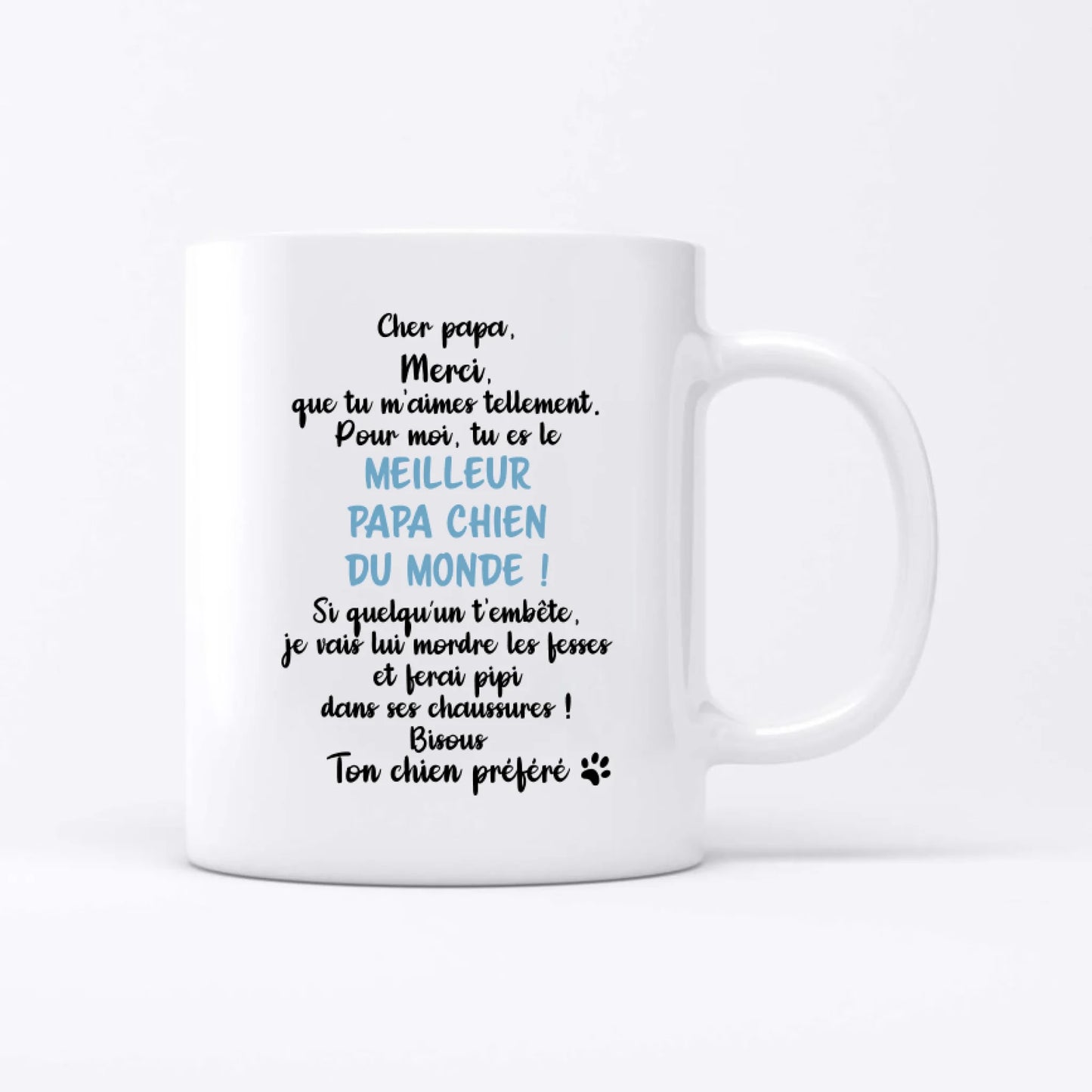 Meilleur papa chien du monde - Mug personnalisé