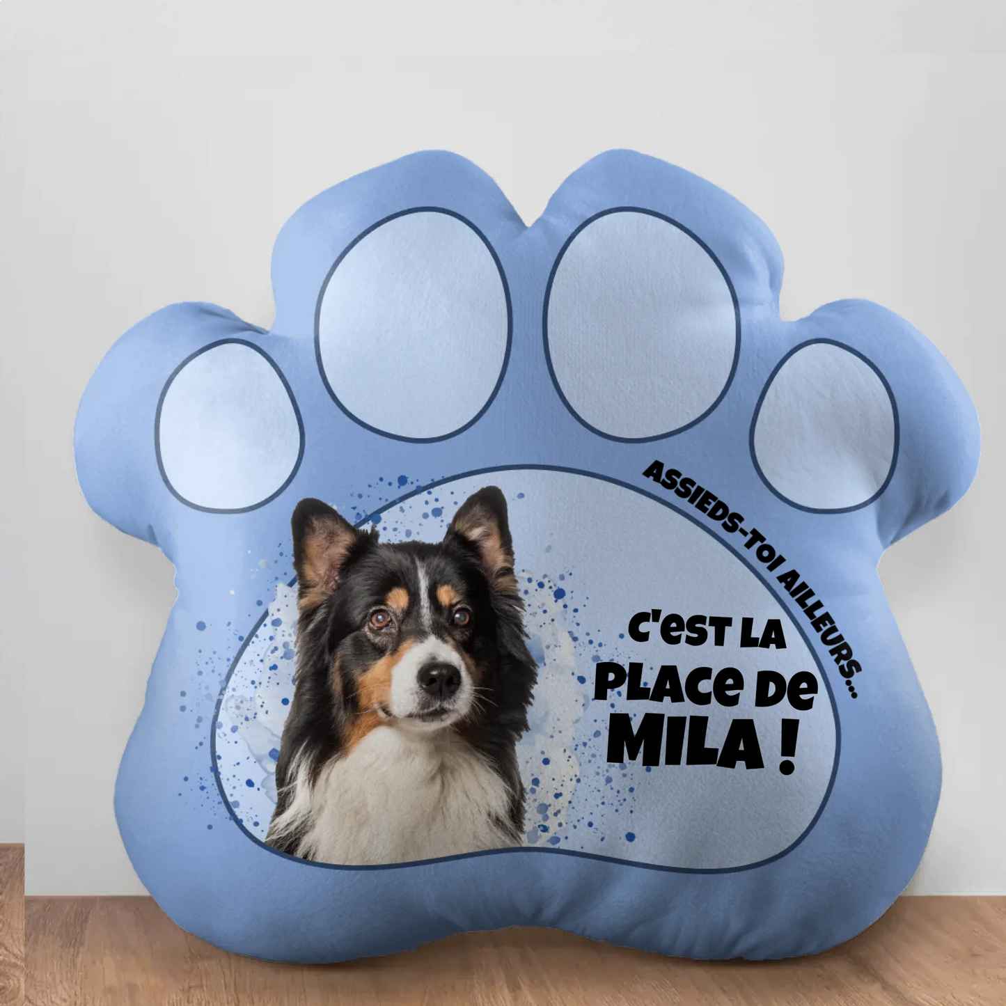 Ma place - Coussin de forme spéciale personnalisé