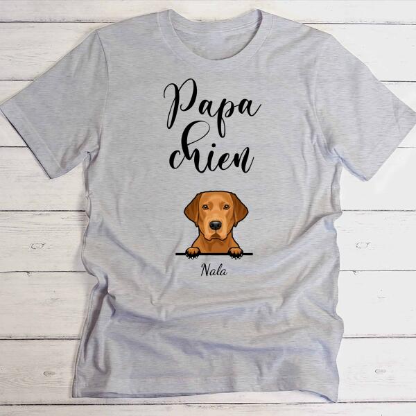 Papa chien - T-Shirt personnalisé