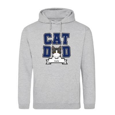 Cat Dad - Sweat à capuche personnalisé