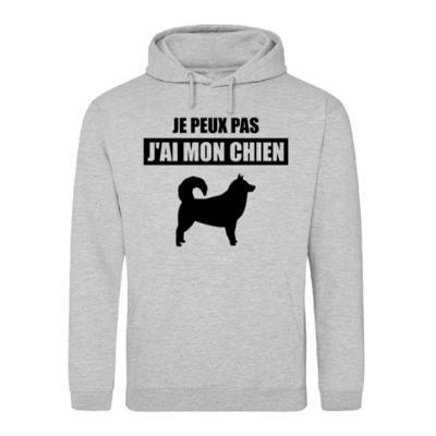 Je peux pas, j'ai mon chien - Sweat à capuche personnalisé - Featured Image