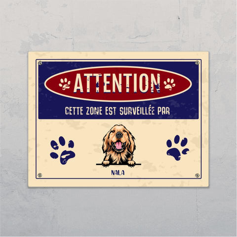 Attention ! - Plaque de porte personnalisée - Featured Image