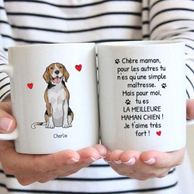 Meilleure maman chien du monde - Mug personnalisé - Featured Image