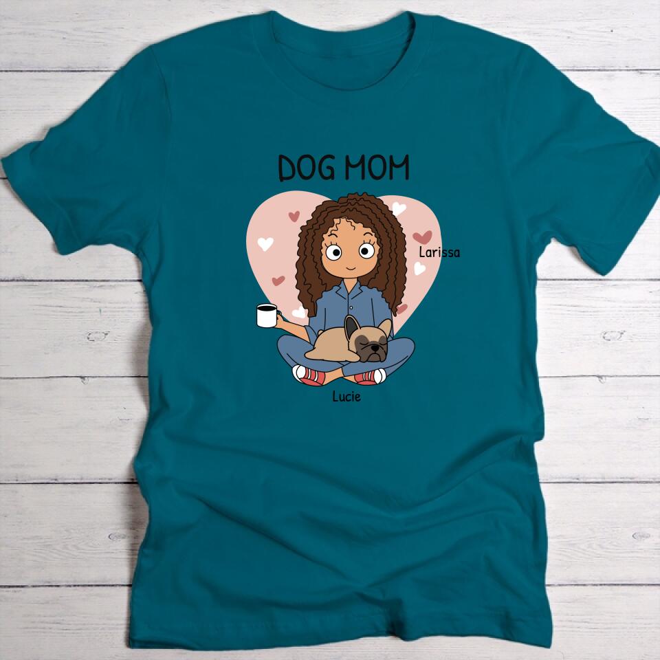 Maman chien (style BD) - T-Shirt personnalisé