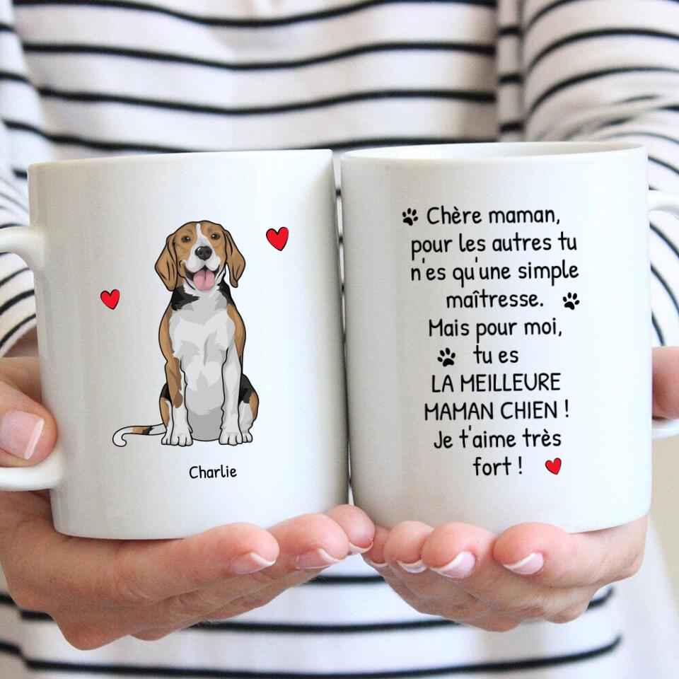 Meilleure maman chien du monde - Mug personnalisé