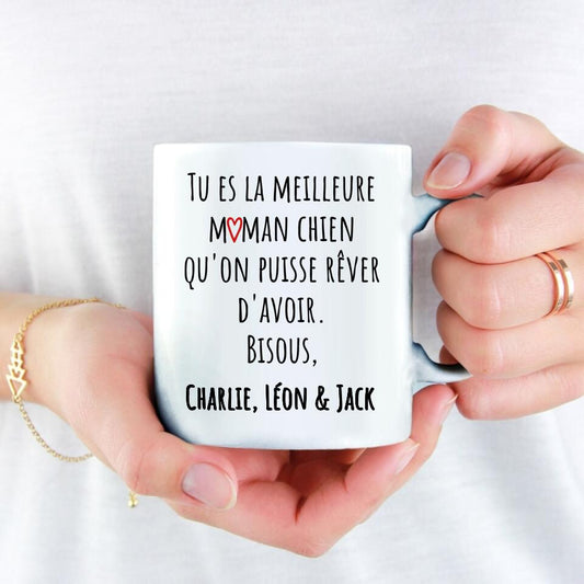 La meilleure maman chien - Mug personnalisé