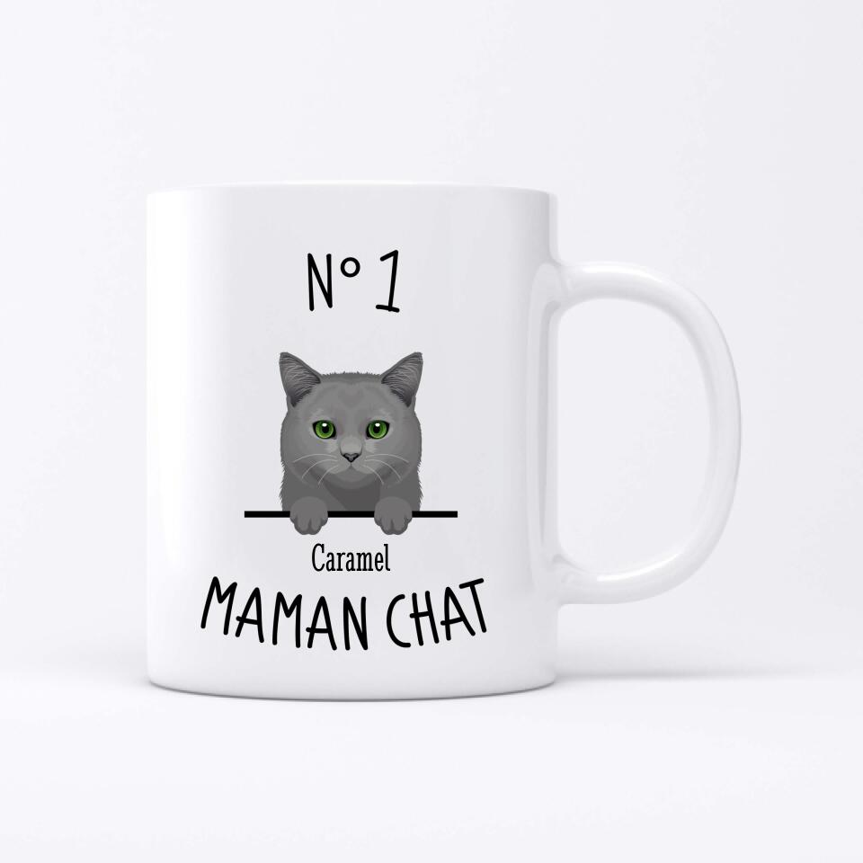 Maman chat N° 1 - Mug personnalisé