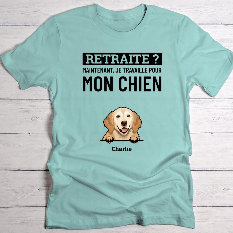 Retraite avec chien - T-Shirt personnalisé