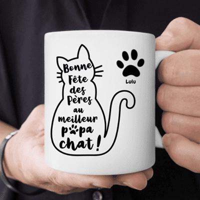 Meilleur papa chat - Mug Personnalisé