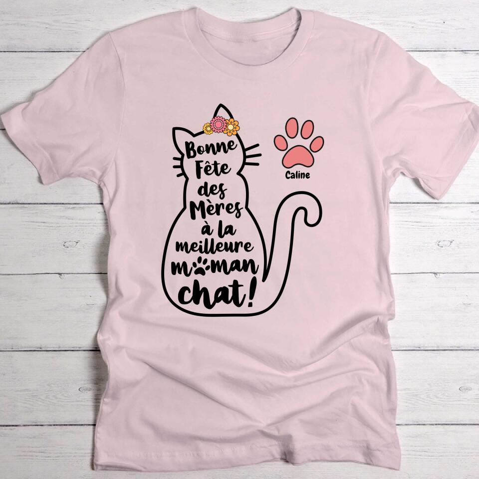 Meilleure maman chat - T-Shirt personnalisé