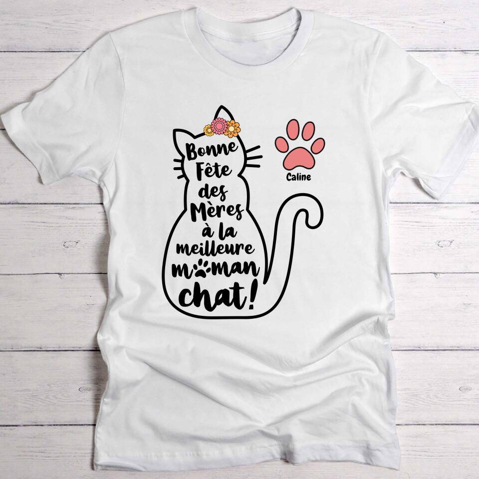 Meilleure maman chat - T-Shirt personnalisé