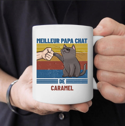 Papa chat de... - Mug personnalisé