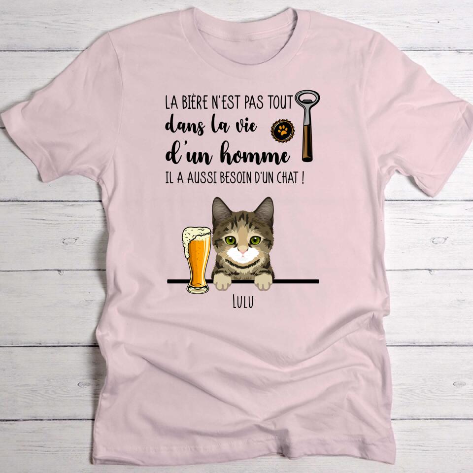 Bière et Miaou - T-Shirt personnalisé