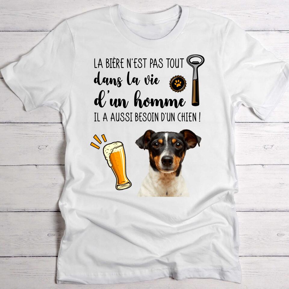 Bière & mon animal - T-Shirt personnalisé