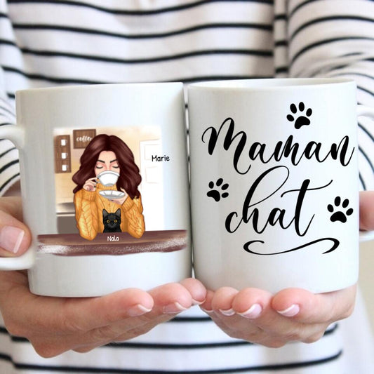 J'adore le café - Mug personnalisé (femme)