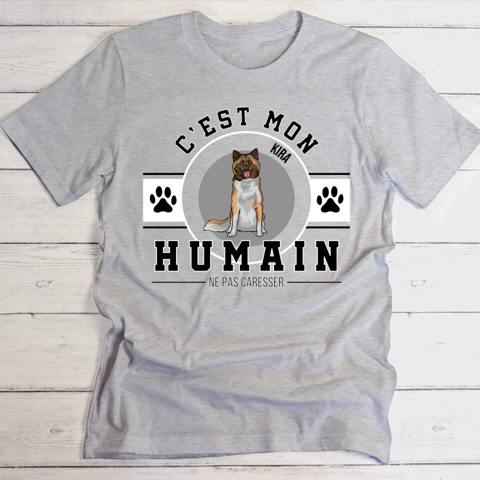 C'est mon humain - T-shirt personnalisé