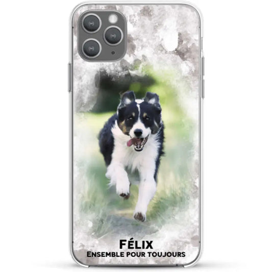 Cadre aquarelle - Coque de téléphone personnalisée