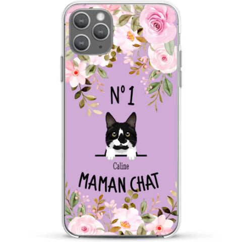 Maman chat N° 1 - Coque de téléphone personnalisée - Featured Image