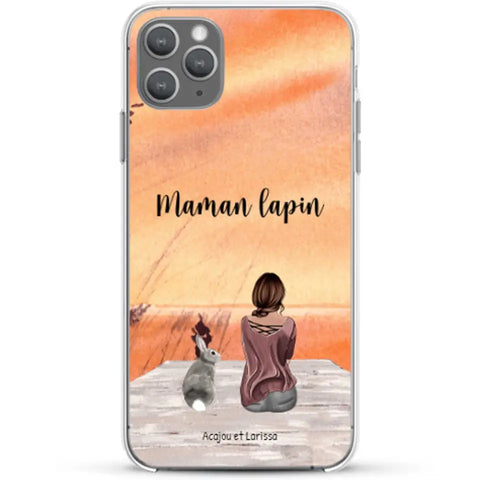 Meilleurs amis avec lapins - Coque de téléphone personnalisée - Featured Image