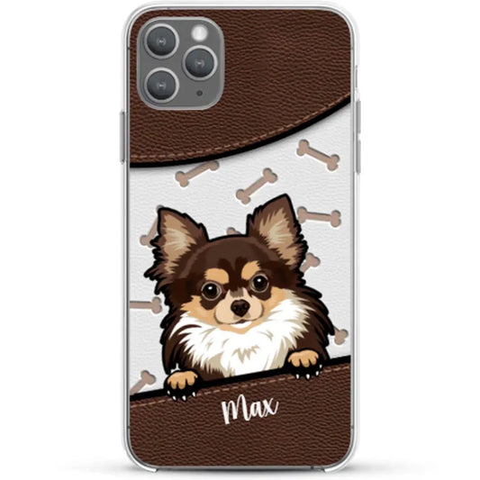 Chiens aspect cuir - Coque de téléphone personnalisée