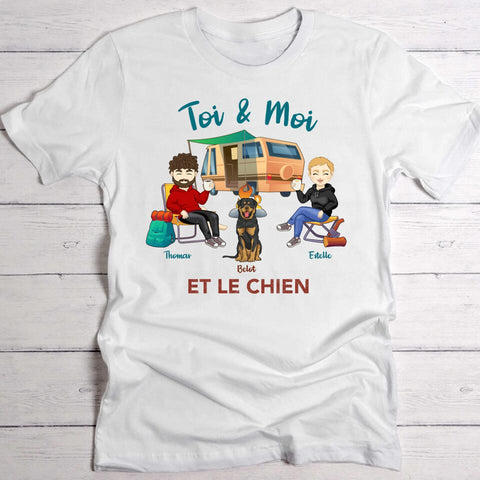 Toi, moi et les chiens - T-Shirt personnalisé - Featured Image