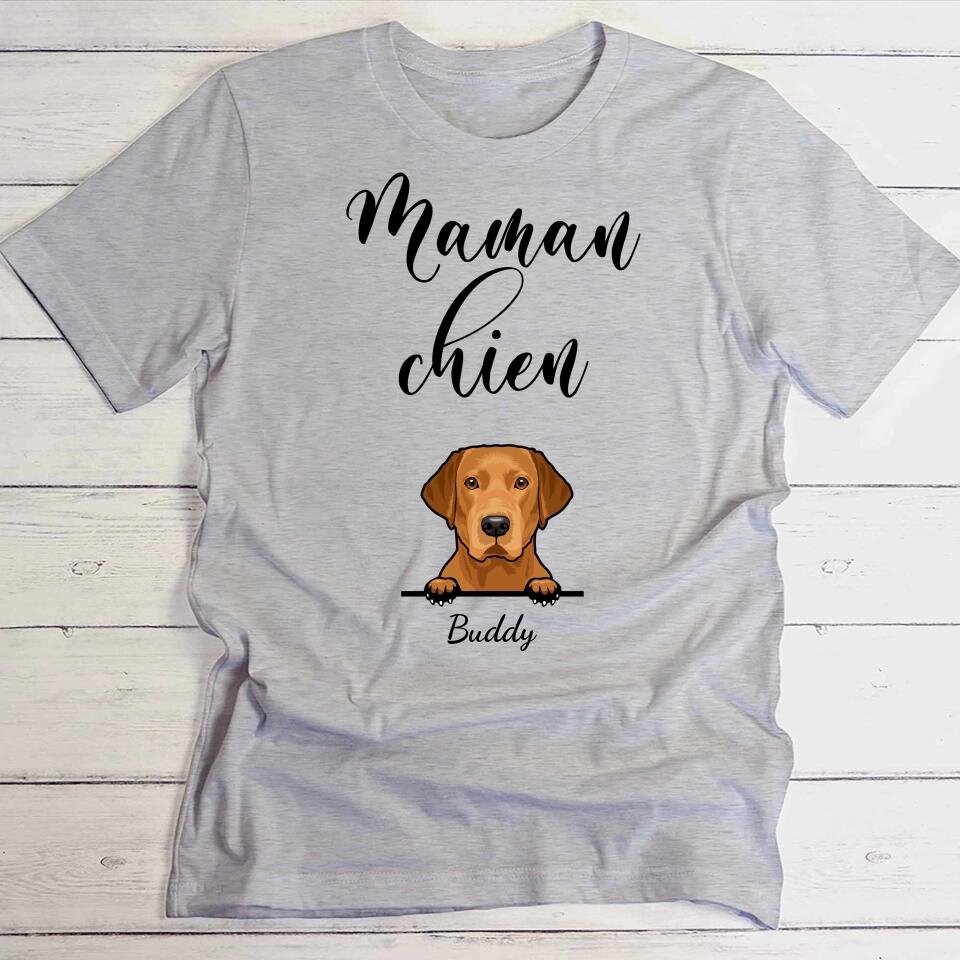 Maman chien - T-Shirt personnalisé
