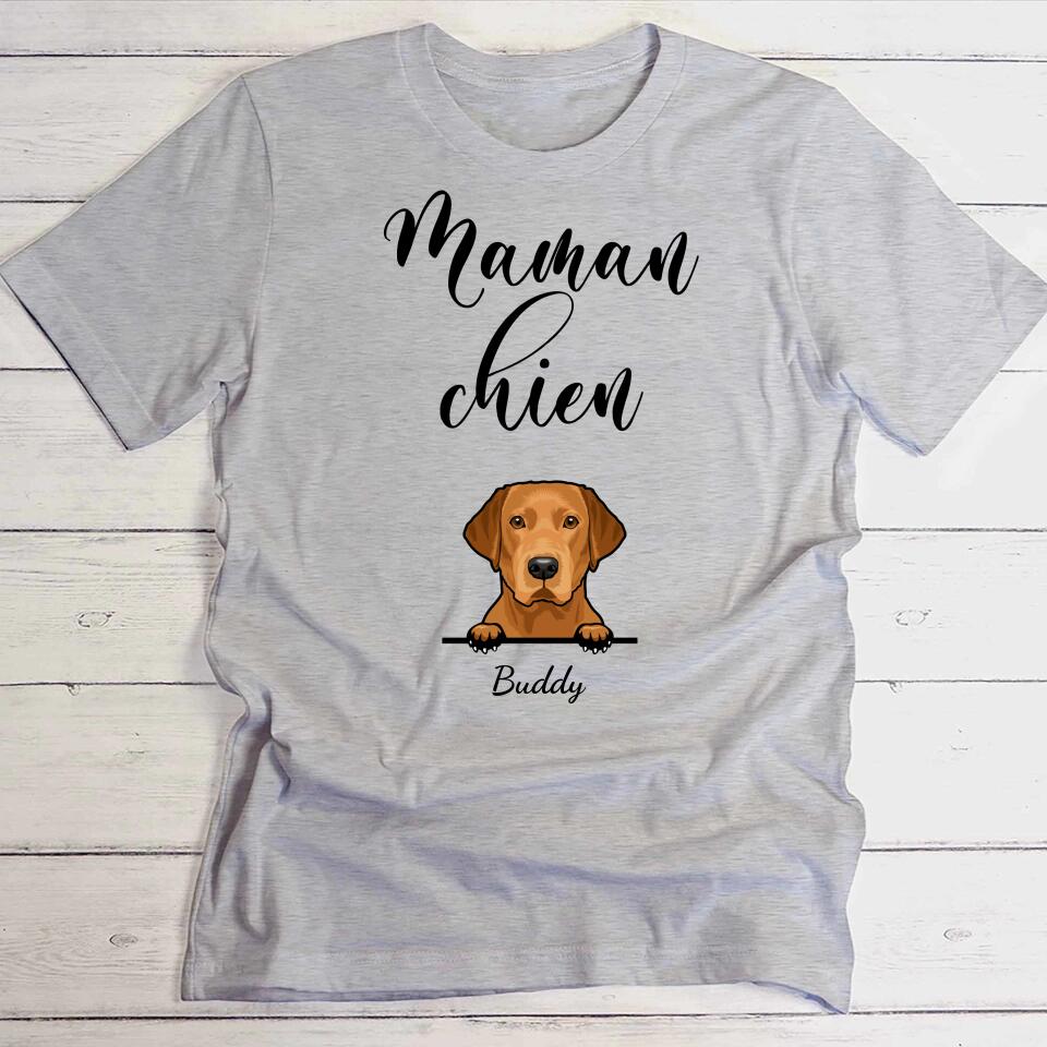 Maman chien - T-Shirt personnalisé