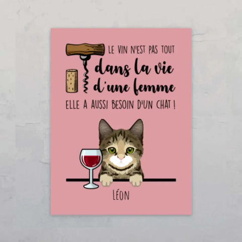 Vin et Miaou - Plaque de porte personnalisée - Featured Image