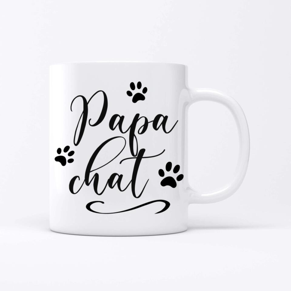 Papa Chat - Mug personnalisé (Style BD)