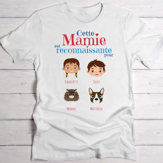 Mamie reconnaissante - T-Shirt personnalisé