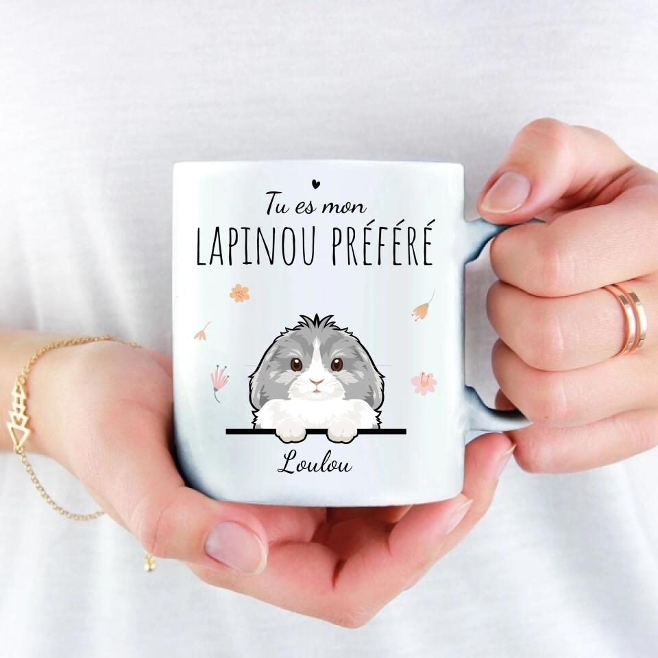 Mon lapinou préféré - Mug personnalisé