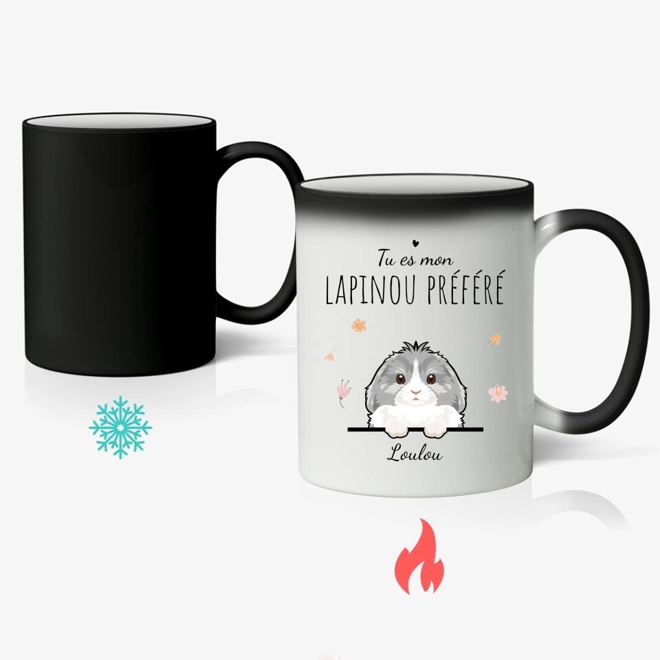 Mon lapinou préféré - Mug personnalisé