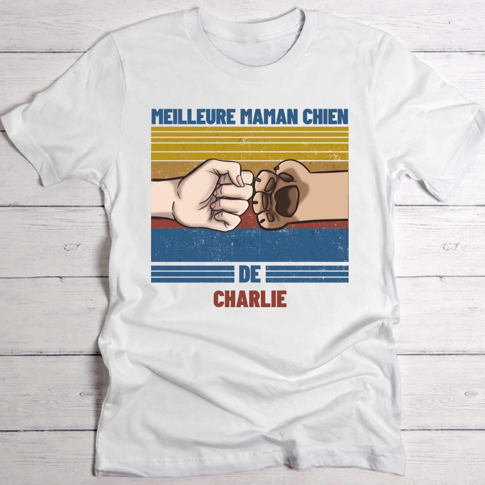 Maman chien de... - T-shirt personnalisé